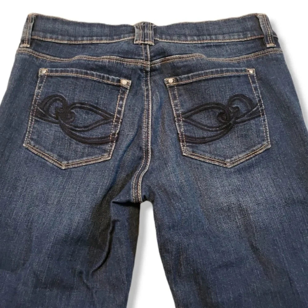 White House Black Market Jeans Size 0 Noir Pedal Pushers Feel Beautiful Women's